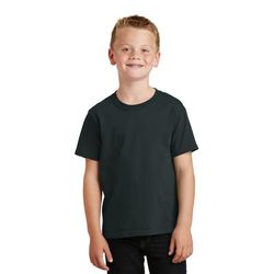 Port & Company PC099Y Youth Beach Wash Garment-Dyed Top in Black size Small | Cotton