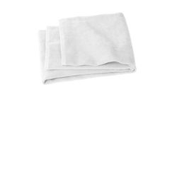 Port Authority PT44 Value Beach Towel in White size OSFA | Cotton