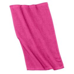 Port Authority PT38 Rally Towel in Pop Raspberry size OSFA | Cotton