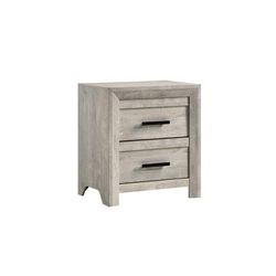 Keely 2-Drawer Nightstand in White - Picket House Furnishings EL700NS