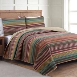Estate Collection Taj Quilt by American Home Fashion in Multi (Size FL/QUE)