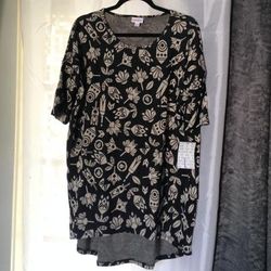 Lularoe Tops | Lularoe - L Irma | Color: Black/Cream | Size: L