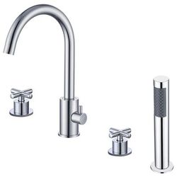 Randolph Morris Contemporary Roman Tub Faucet with Handshower RMJS28-CP