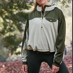 Athleta Tops | Athleta Zion Micro Fleece 1/2 Zip | Color: Green | Size: M