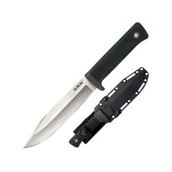Cold Steel SRK 10.75 inch San Mai Fixed Blade Knife w/Kray-Ex Grip Black/Silver CS-35AN