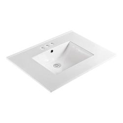 31 in. Single sink Ceramic top - BellaTerra 303122-B