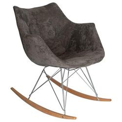 LeisureMod Willow Velvet Eiffel Base Rocking Chair - LeisureMod WR24VDBR