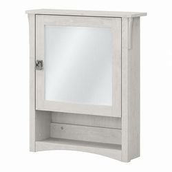 Bush Furniture Salinas Bathroom Medicine Cabinet with Mirror in Linen White Oak - Bush Furniture SAWS224LW-03