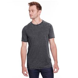 J America JA8115 Adult Vintage Zen Jersey T-Shirt in Twisted Black size Medium | Cotton Polyester 8115