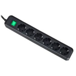 Brennenstuhl Eco-L 6 Way Split Sw 3m BK