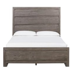 Hearst Solid Wood King-Size Panel Bed in Sahara Tan - Modus 6VF3A7