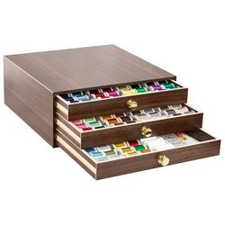 MADEIRA Boîte de rangement avec fils à broder "Rayon", contenu : 194 bobines