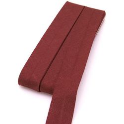 buttinette Biais en coton, bordeaux, largeur : 2 cm, longueur : 5 m