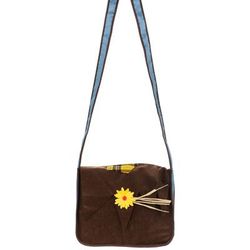 Sac à main épouvantail, marron/bleu