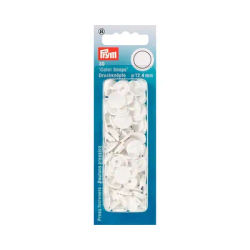 Prym Boutons pression "Color Snaps", blanc, 12,4 mm Ø, 30 pièces