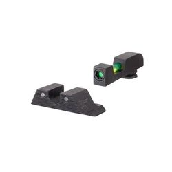 Trijicon DI Night Sight Set Dual-Illuminated U-Notch Tritium Green Front Color/ Rear Color Standard Frame Glock Models 601102