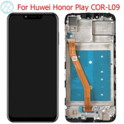 Honor Play LCD pour Huawei Honor Play Display avec cadre 6.3 "pour Huawei COR-L29 LCD écran tactile