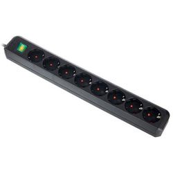 Brennenstuhl Eco-L 8 Way Split Sw 3m BK