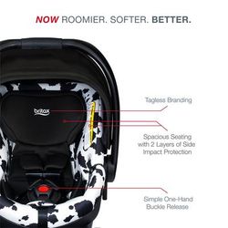 Britax B-Safe Gen2 FlexFit Lightweight Infant Car Seat - Cowmooflage 2.0 (SafeWash)