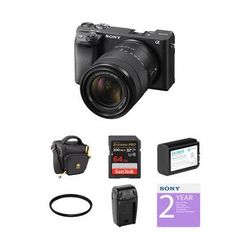 Sony a6400 Mirrorless Camera with 18-135mm Lens Deluxe Kit ILCE-6400M/B