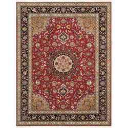 "Pasargad Home Baku Colletion Hand-Knotted Silk & Wool Area Rug- 5' 1" X 6'11" - Pasargad Home 037439"