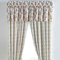 Alexis Valance by BrylaneHome in Ecru Rose Curtain