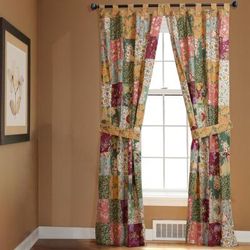 Wide Width Antique Chic Curtain Panel Pair by Greenland Home Fashions in Multi (Size 84" W 84" L)