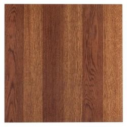 Sterling 12" x 12" Self Adhesive Vinyl Floor Tile - 45 Tiles/45 sq. Ft by Achim Home Décor in Medium Oak