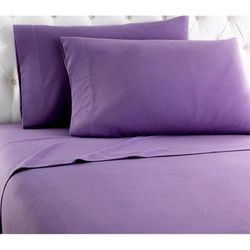Micro Flannel® Print Sheet Set by Shavel Home Products in Plum (Size QUEEN)