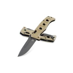 Benchmade Sibert Auto Adamas Axis Stud Automatic Folding Knife 3.8in CPM-CruWear Steel Drop Point Grey Coated Blade G10 Handle 2750GY-3