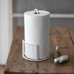 White Farmhouse Paper Towel Holder - CTW Home Collection 370398