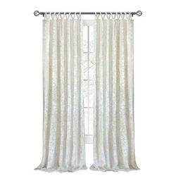 Wide Width Harper Criss-Cross Window Curtain Panel - 50x63 by Achim Home Décor in Creamy White (Size 50" W 63" L)