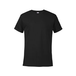 Delta 65000 Magnum Weight Adult 6.0 oz. Short Sleeve Top in Black size XL | Cotton