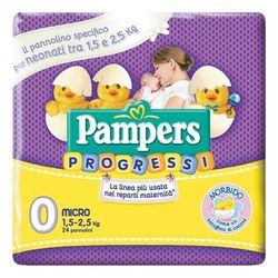 Pampers Progressi Micro 24 pz Pannolini