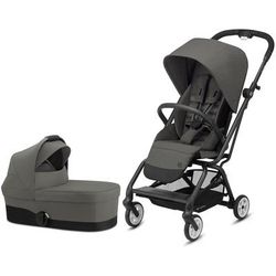 Cybex Eezy S Twist 2 Stroller + Cot S Bassinet Bundle - Soho Grey
