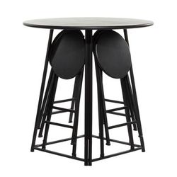 Juniper + Ivory 36 In. x 72 In. Rustic Dining Table Black Metal - Juniper + Ivory 39748