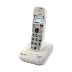 Clarity DECT 6.0 D702 Amplified Cordless Phone Single-Handset System, White