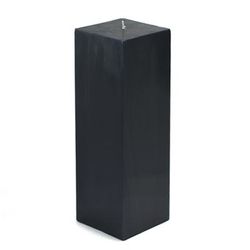 3 X 9 Inch Black Square Pillar Candle- Jeco Wholesale CPZ-161