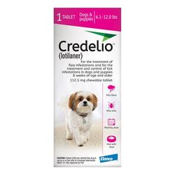 Credelio For Dogs 06 To 12 Lbs (112.5mg) Pink 6 Doses