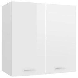 vidaXL Armadio Sospeso Bianco Lucido 60x31x60 cm in Truciolato