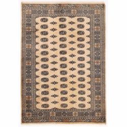 HERAT ORIENTAL Handmade One-of-a-Kind Bokhara Wool Rug - 5'7 x 8'