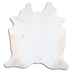 Cowhide Area Rugs NATURAL HAIR ON COWHIDE LIGHT BEIGE 2 - 3 M GRADE B size ( 22 - 32 sqft ) - Big