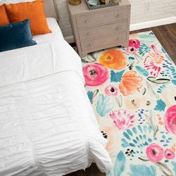 Mohawk Home Abstract Floral Watercolor Area Rug