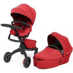 Stokke Xplory X Stroller + Carry Cot Bundle - Ruby Red