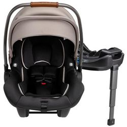 Nuna PIPA Lite R Lightweight Infant Car Seat + RELX Base with Load Leg - Timber