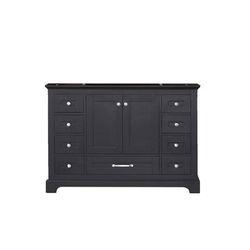 48 inch Espresso Vanity Cabinet Only - Lexora Home LD342248SG00000