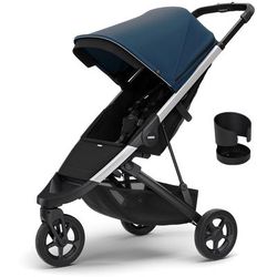 Thule Spring Stroller + Cup Holder Bundle - Majolica