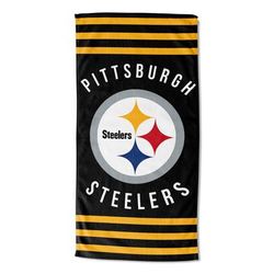 Steelers Stripes Beach Towel by NFL in Multi