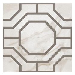 Retro 12x12 Self Adhesive Vinyl Floor Tile - Octagon - 20 Tiles/20 sq. ft. by Achim Home Décor in Charcoal