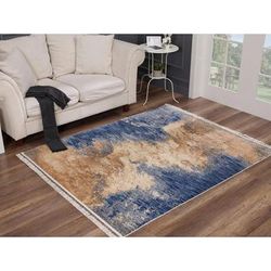 Luxe Weavers Otika Collection Blue 5x7 Abstract Area Rug - 8687 Blue 5x7